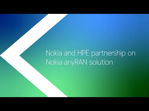 Nokia and HPE partnership on Nokia anyRAN solution